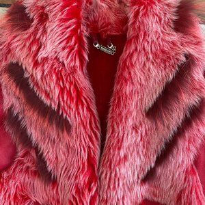 Sheepskin fox reisler coat